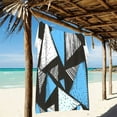 thumbnail image 2 of Ryvnso Triangle Geometry Artistic Oversized Beach Towel Microfiber Bath Blankets Swimming Fitness 37" x 74", 2 of 5
