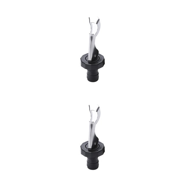 Toystoory Vierta y beba vino con confianza - Copas de vino de plástico Copas de vino livianas Tapón de botella Vertedor sellado Negro y negro 1 negro y negro 1 2Conjunto