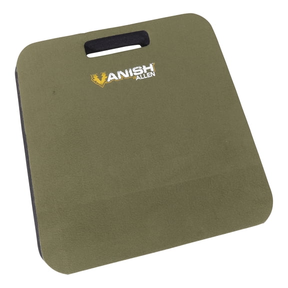 Vanish Foam Cushion, 14"L x 13"W x 2"H, Olive Green, Rectangle, Water Resistant, 14" x 13" x 2", 0.5 Lb
