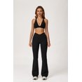 thumbnail image 2 of PISONIC Women Two Piece Workout Sets Cross Back Sports Bras Matching High Waist Flared Leggings Gym Yoga Outfits, 2 of 8