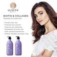 thumbnail image 2 of Luseta Biotin & Collagen Shampoo & Conditioner Set, Thickening for Hair Growth, with Argan Oil, 2 Piece, 2 of 3
