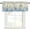 Blue Beige, variant on Blue Hydrangea Rod Pocket Curtain Valance, Spring Summer Eucalyptus Wooden Farmhouse Window Valance for Living Room, Bedroom, Kitchen 42"W x 12"L
