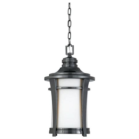 Ashley Harbor Harmony Outdoor Hanging Lantern in Grey Metallic