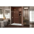 thumbnail image 2 of DreamLine Aqua Ultra 45 in. W x 72 in. H Frameless Hinged Shower Door in Brushed Nickel, 2 of 8