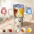 thumbnail image 6 of 20oz Chicken Graphic Tumbler with Handle Insulated Travel Mug Popular Birthday Christmas Gift for Chicken Enthusiasts Women Men Cup Holder Friendly Wide Mouth for Ice Hot Coffee Cold Soda Daily Use, 6 of 6