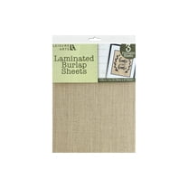 Leisure Arts Jute Burlap Sheet Laminated 8.5"X 11" Natural 3Pc - Durable Burlap Paper For Crafts, Diy Projects, And Rustic Décor - Versatile Laminated Sheet Pack