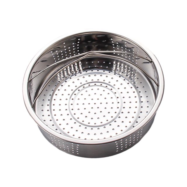 Cesta de vapor de acero inoxidable Miulika, bandeja de vapor para sartén y olla, cesta de alimentos, cesta de verduras para albóndigas de pollo, vaporera con agujero para albóndigas