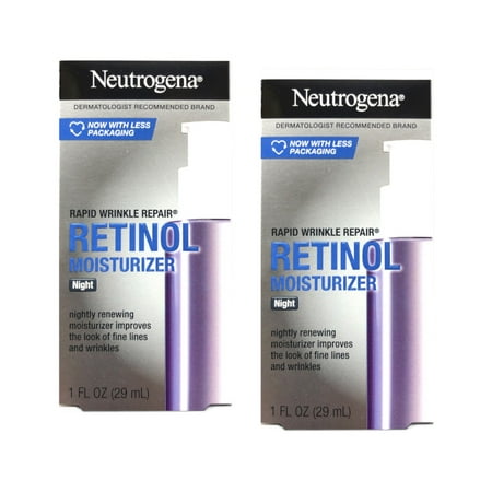 Neutrogena Rapid Wrinkle Repair Moisturizer Night 1 oz (Pack of 2)