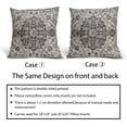 thumbnail image 5 of Black White Grey Ethnic Boho Pillow Covers 20X20 Inch Bohemian Carpet Vintage Gray Floral Pillow Cases southwestern Throw Pillows Set of 2 Home Decor for Living Room Bedroom Outdoor Cushion, 5 of 6