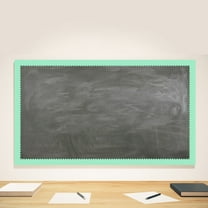 KALLORY Green Chalkboard Border Wall Sticker Decal for Classroom School Decoration and Learning Environment