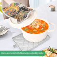 thumbnail image 3 of Yayeee Pot Holders Kitchen Heat Resistant with Pocket 7"x9.8" Cotton Oven Cooking Hot Pads, Bright Skeleton, 3 of 7