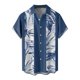 thumbnail image 1 of Camisas De Para Hombre Camisa de manga corta con flores para hombre, estilo playero de verano, informal, relajada, para perezosos (Sky Blue, M), 1 of 3