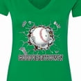 thumbnail image 4 of Inktastic Cooperstown Baseball Breakthrough Women's V-Neck T-Shirt, 4 of 5