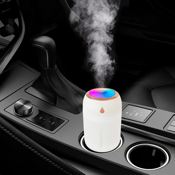 Humidificador para Vehículos con Alimentación Mediante Cable Usb. Máquina de Aromaterapia. Humidificador Doméstico Silencioso con Luces Led de Colores Integradas.