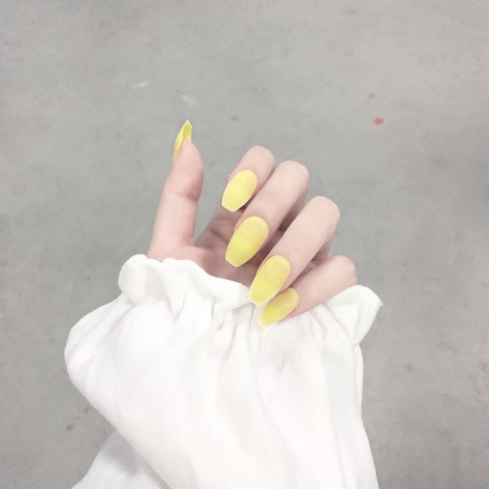 Pastel yellow on sale coffin nails