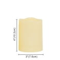 thumbnail image 2 of Waterproof Outdoor Flameless LED Candle - with Timer Realistic Flickering Battery Operated Powered Electric Electronic Plastic Resin Pillar Candle Size 3x42 Pack, 2 of 4