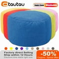 thumbnail image 2 of OTAUTAU Cotton Linen Beanbag Ottoman Footrest Cover for Bean Bag Chair Small Round Footstool Corner Seat Stool Pouf JD001, 2 of 10