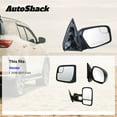 thumbnail image 3 of AutoShack Passenger Side Mirror Power Non-Heated Black | Replacement for 2016-2021 Honda Civic | 1-PC, 3 of 5