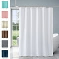 thumbnail image 4 of Godderr Polyester Waterproof Shower Curtain Solid Color Bathroom Curtain Send Ring Set Shower Curtain Bathroom Partition Curtain, 4 of 5