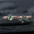 thumbnail image 4 of Pear Cut Moss Agate Diamond Engagement Ring Set 14K Gold Moissanite Branch Twig Promise Wedding Rings Bridal Set For Women, 4 of 5