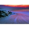 thumbnail image 2 of OBrien, Jay 32x23 White Modern Wood Framed Museum Art Print Titled - USA, New Jersey, Cape May Sunset on Delaware Bay, 2 of 4