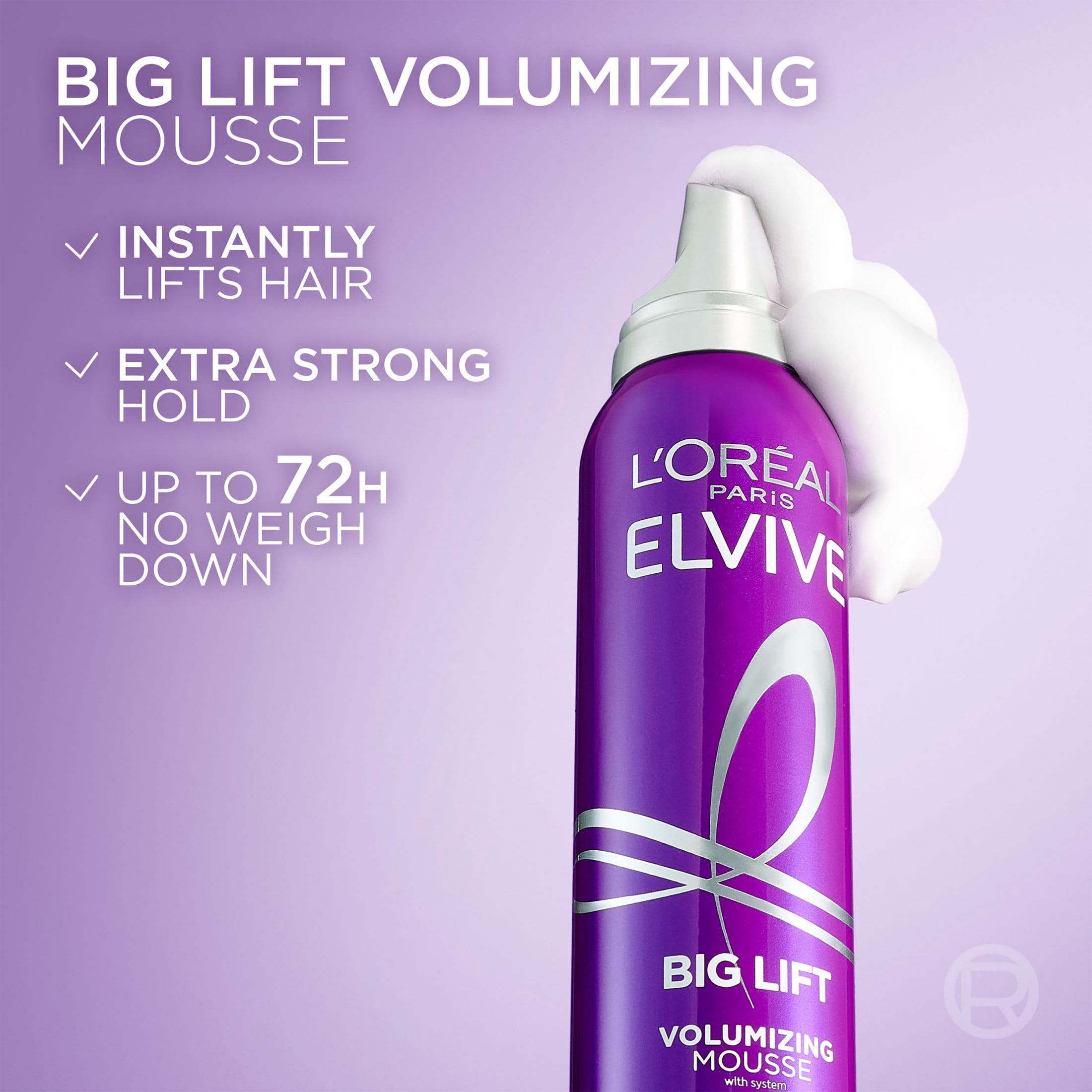 L'Oreal Paris Elvive Hair Care Collagen Peptide plus Lifter Big Lift Volumizing Mousse, 6.7 fl oz