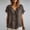 *Brown, variant on Women's V Neck Short Sleeve Top with Ruffle Hem ,Solid Color Casual Blouse for Spring Summer Hot Pink,Womens Plus XL