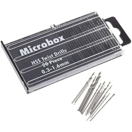 

0.3mm-1.6mm HSS mini twist drill set 20 pieces