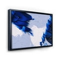 thumbnail image 3 of Designart 'Abstract White and Blue Grey Waves' Modern Framed Canvas Wall Art Print, 3 of 5
