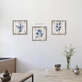 thumbnail image 5 of Leaves Wooden Wall Art Plant: Natural Botanical Print on Rustic Wood Artworks Painting Framed for Dinging Room (16"x16"x3 panels), 5 of 6