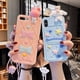 thumbnail image 2 of Sanrio-fundas de teléfono con cordón de silicona suave Cinnamonroll Melody para iPhone 11 Pro Max XR XS MAX 8X7 SE 2020, funda anticaída para niña Fivean unisex, 2 of 2