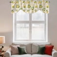 thumbnail image 2 of Summer Lemons Tie Up Valance Curtains for Windows, Kitchen Curtains Window Treatments, Retro Farmhouse Botanical Fruit Leaves Short Window Shades Valances for Bedroom Bathroom Cafe 42"x12", 2 of 8