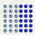thumbnail image 5 of 100 piezas de resina práctica Oblate Blue Evil Eye Beads cuentas traseras planas para hacer joyas DIY Scrapbooking (12 x 12 mm), 5 of 5