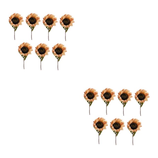 Ramo de flores artificiales Monstrate 7 Uds girasoles decoración de fiesta simulación jardín hogar Amarillo