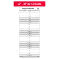 thumbnail image 1 of LV 208V 347V 480V 575V 600V 3 Phase Circuit Breaker Panel Directory Labels Stickers (42 Circuits 2 Pcs), 1 of 4