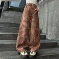 thumbnail image 2 of XXWXYD Clearence 2025 Korean Tie-Dye Wide Leg Jeans Girls Fashion Denim Pants Big Kids Autumn Loose Street Style Retro Washed Trousers, 2 of 6