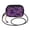 Glowing Purple Butterfly, variant on Stylish Crossbody Phone Bag Purse Handbags Adjustable Strap, Compact Design for Essentials Brown-blue Butterfly Pattern