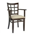 thumbnail image 2 of Lattice Arm Chair in Walnut, 2 of 2
