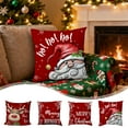 thumbnail image 2 of Christmas Decorations Pillow Covers Christmas Pillowcase Bedroom Sofa Cushion Pillow Cover for Holiday Party Supplies 18x18", 2 of 7