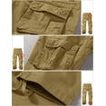 thumbnail image 6 of Matchstick Men's Retro Relaxed Plus Size Cargo Pants with Multi Pockets, 6 of 7