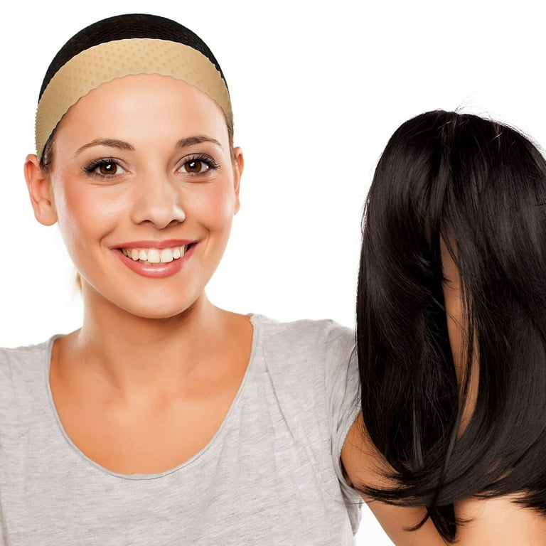 MapofBeauty Non Slip Silicone wig Grip Band Headband Hold Wig Sports Yoga  (Black)