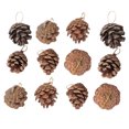 thumbnail image 1 of 12 piezas de colgantes de Navidad Decoración de piña natural Decoración colgante Árbol de Navidad Colgante de puerta Colgante para el hogar Café Tienda Diseño Suministros de decoración, 1 of 8