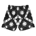 thumbnail image 2 of Black White Gray Pixel Pattern Boys' Swim Trunks Board Shorts Beach Pants Bathing Bottoms 3T, 2 of 8