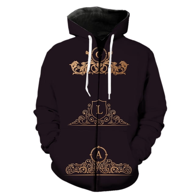 Sudadera con capucha y cremallera con estampado 3D de grafiti geométrico para hombre y mujer, estilo Harajuku 3D