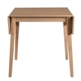 thumbnail image 6 of 29"- 45" Extendable Wood Dining Table with Rubberwood Legs for 4, Natural(Only Table), 6 of 11