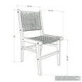 thumbnail image 4 of South Shore Balka Woven Rope and Teak Dining Chair, Set of 2, in Rattan and Natural, 4 of 11