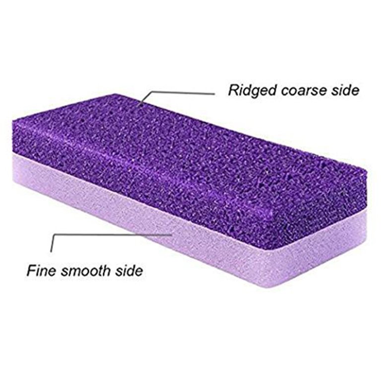 40PCS Disposable Pedicure Pumice Stone for Foot Care Sponge Scrubber Callus  Purple Coarse Dead Skin Remover EVA Foam Toe Separator for Salon Apply