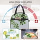thumbnail image 4 of Disketp Watercolor Green Leaves Lonchera Térmica para Mujer y Hombre, Bolsa de Almuerzo Reutilizable e Impermeable para Trabajo, Viajes y Picnic, 4 of 7