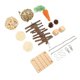 thumbnail image 2 of Hamster Toys Set Safe Durable Wooden Chew Toys Teeth Grinding Interactive Rabbit Toys Dental Care Parrots Toy Sets, 2 of 2