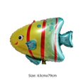 thumbnail image 2 of Globo de película de aluminio con forma de pez oceánico, tiburón, pulpo, caballito de mar, pez tropical, globo, pez payaso, globo de animal, 2 of 5